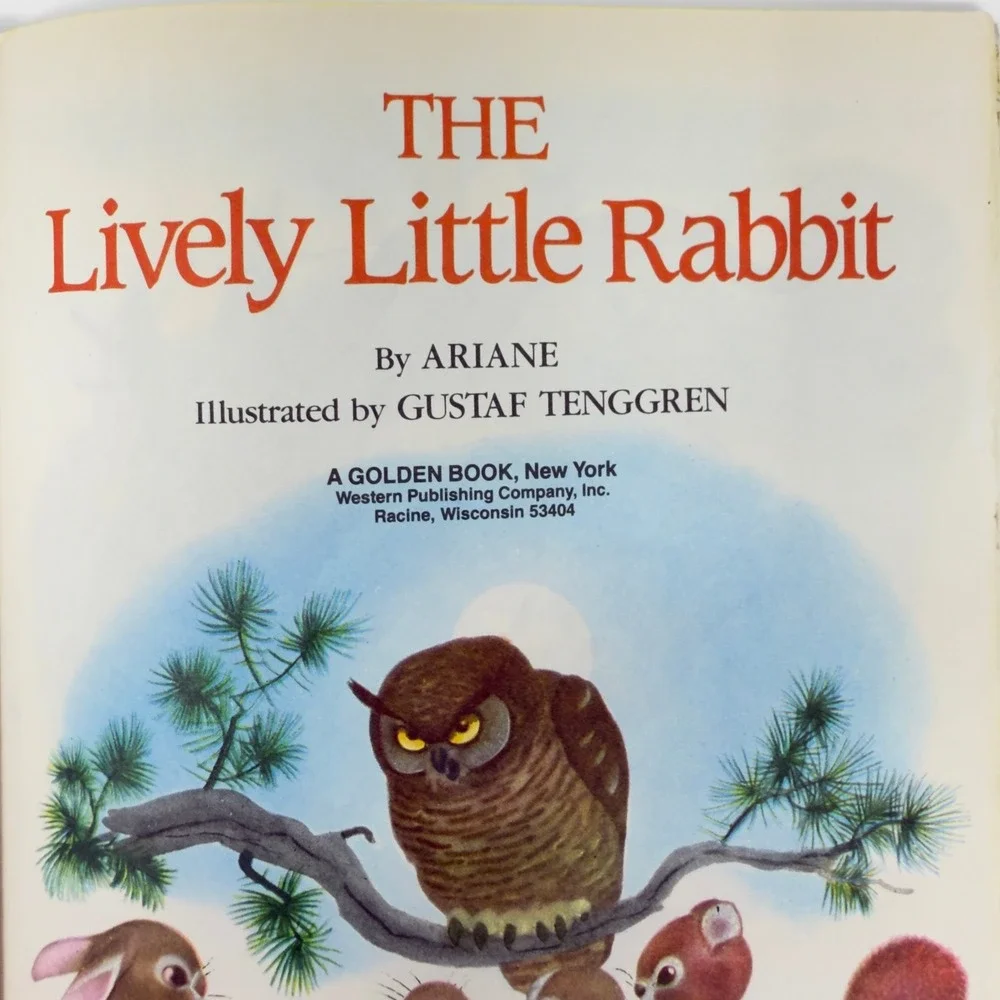 Vintage The Lively Little Rabbit Little Golden Book 1971 Collectable